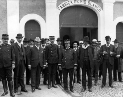 Rosalino Martínez, Joaquín Mass, Felipe Mier y las autoridades de Orizaba