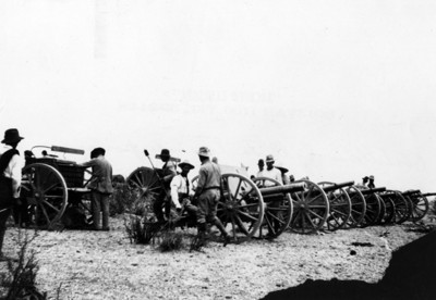 Villistas antes de los combates con los carrancistas en el Bajio
