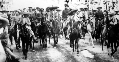 Entrada de los generales Villa y Zapata a México