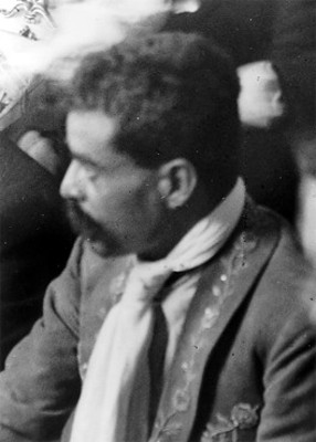 Emiliano Zapata de perfil, retrato