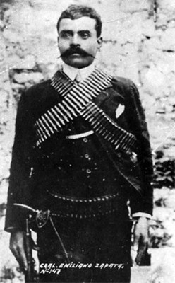 "General Emiliano Zapata", retrato