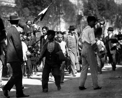 Francisco I. Madero a su llegada a Palacio Nacional