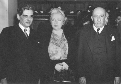 Diplomáticos en una reunión, retrato