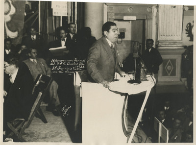 Convención Nacional del P.N.R. EL Ing. Luis León en su discurso