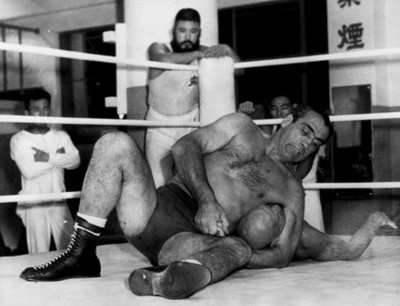 Luchadores durante entretenimiento