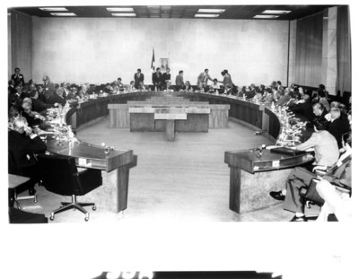 Aspecto general de la Reunión del Consejo Emprtesarial Mexicano para Asuntos Internacionales, presidida por Santiago Roel