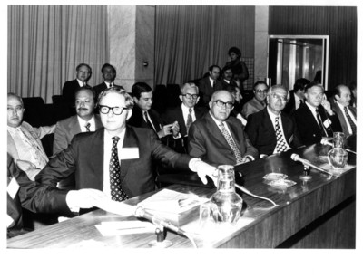 Empresarios extranjeros durante la reunión del Consejo Empresarial Mexicano de Asuntos Internacionales