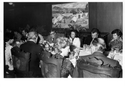 Santiago Roel durante la comida de despedida al embajador de Israel