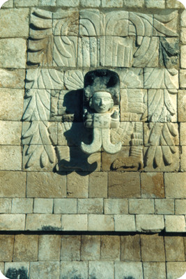 Imagen de Kukulkan en el Templo de los Guerreros