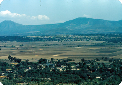 Poblado, visto desde la piramide del sol