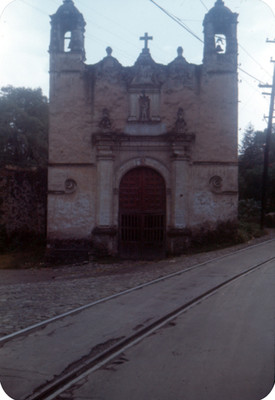 Templo de Panzacola en Coyoacan, vista frontal