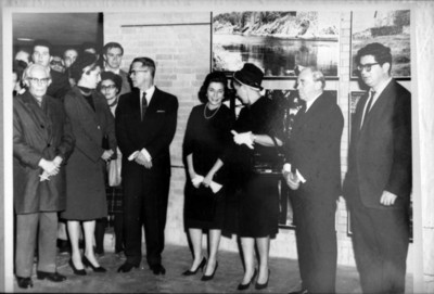 Inauguración de la exposición Arquitectura de Finlandia en el MUCA, reprografía