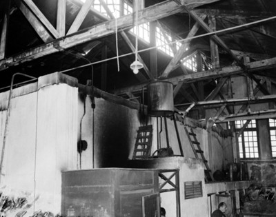 Fábrica interior, vista superior