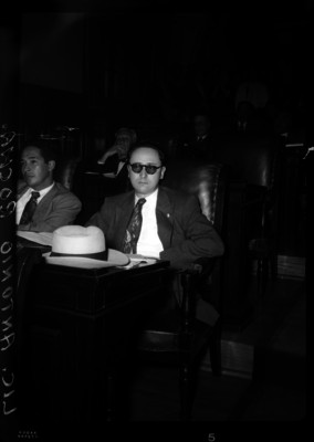 Antonio Rocha, abogado, en la cámara de Senadores, durante una sesión