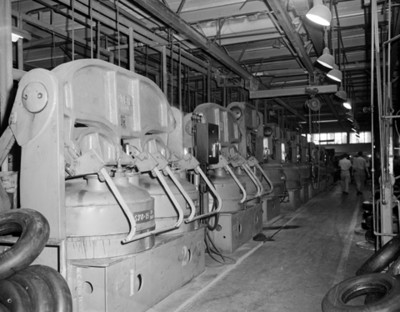 Maquinaria industrial, vista parcial