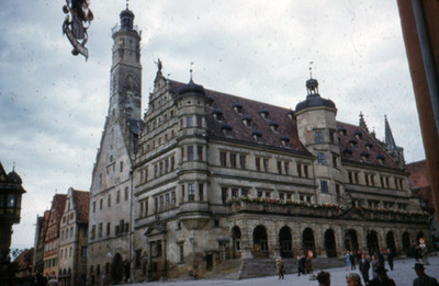 Vista parcial del Ayuntamiento de Rothenburg