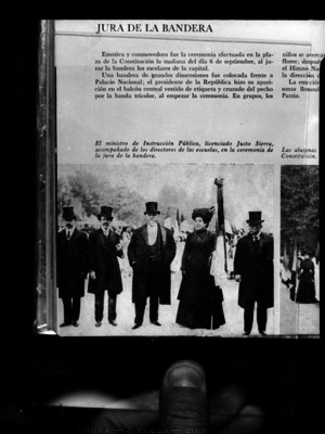 Justo Sierra Méndez homenaje a la bandera