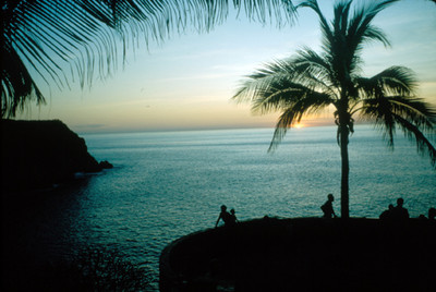 Acapulco, vista del atardecer, paisaje