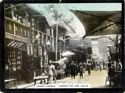 "Escena en una calle" en Shangai