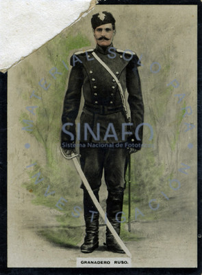 "Granadero ruso", retrato de pie