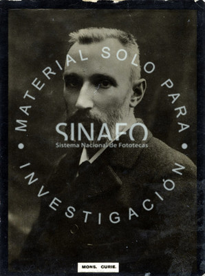 "Mons. Curie", físico francés, retrato