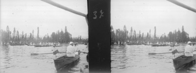 Canoas en el Lago de Xochimilco
