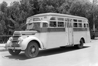 Autotransporte de la ruta San Rafael-Aviación-Euzkadi
