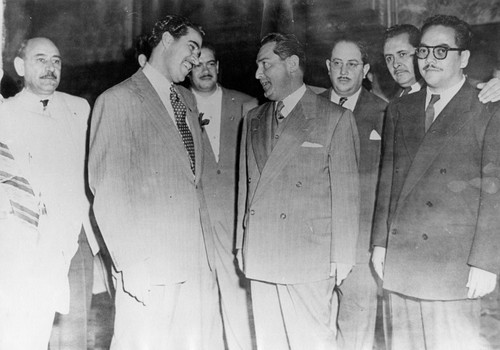 Juan José Rivera Rojas, Rafael Galván Maldonado y otros personajes, retrato de grupo