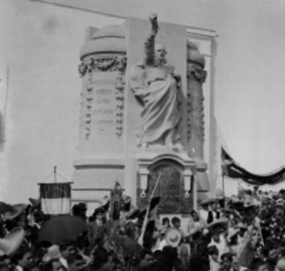 Inauguración del monumento a José Ma. Morelos, en Ecatepec