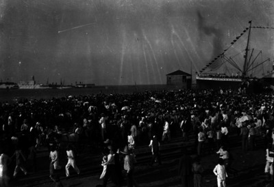 Puerto de Veracruz durante el arribo de Francisco I. Madero procedente de Europa