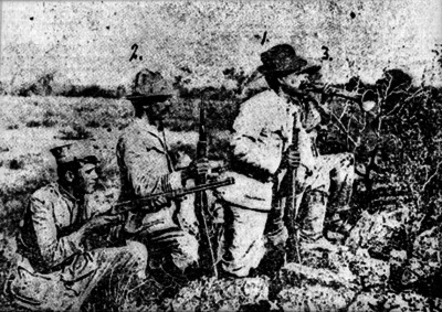 Alvaro Obregón y Antonio Guerrero en un combate en contra de los orozquistas
