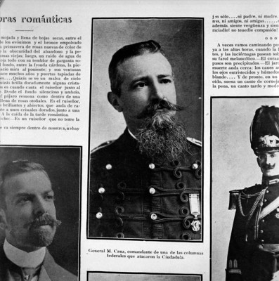 "General M. Cauz, comandante de una de las columnas federales que atacaron a la Ciudadela", reprografía bibliográfica