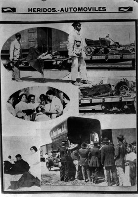 Heridos mexicanos durante los combates con los norteamericanos, reprografía gráfica