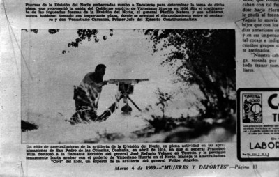 Revolucionarios de la División del Norte combaten a las tropas del general Refugio Velasco