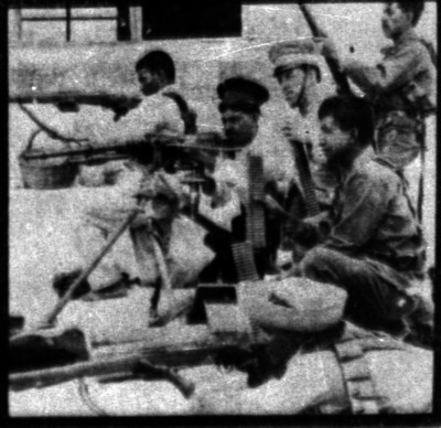 Tropas constitucionalistas en combate