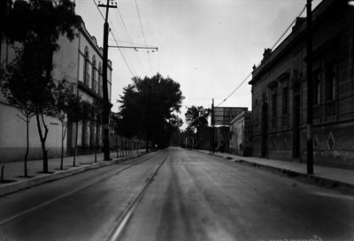 Calzada de Juárez, hoy Calle Francisco Sosa, vista general