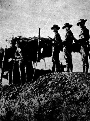 Tropas yanquis en uno de sus puestos de combate, reprografía bibliográfica
