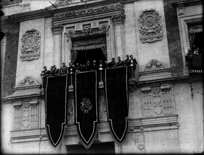 Plutarco Elías Calles durante las ceremonias del 15 de Septiembre