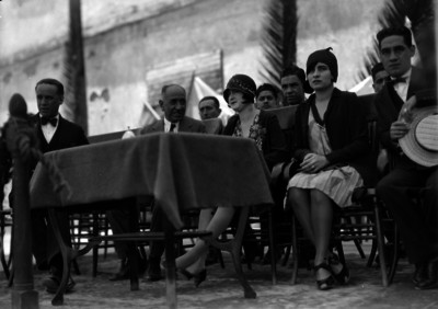 Carmen García de Portes Gil en una ceremonia