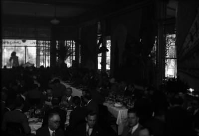 Pascual Ortíz Rubio durante un banquete en Palacio Nacional