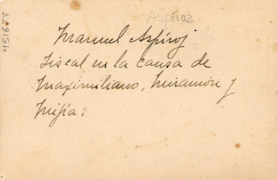 Manuel Azpíroz y Mora