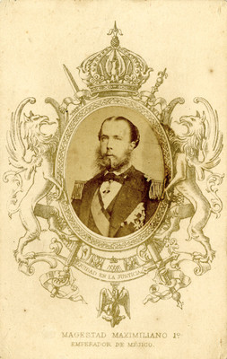 Tarjeta de visita con el retrato de "Maximiliano"