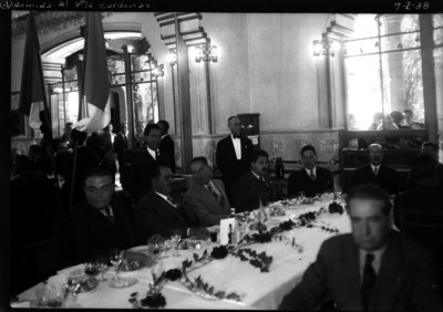 Comida al presidente Cárdenas