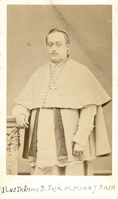 "Ilustrísimo D. José M. Mora y Dasa", tarjeta de visita