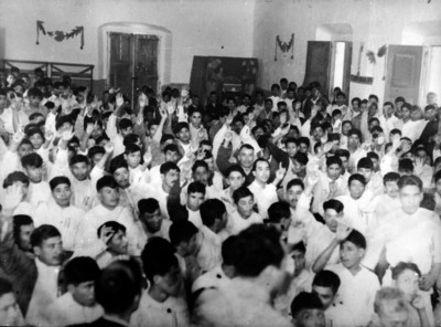 Obreros en una junta