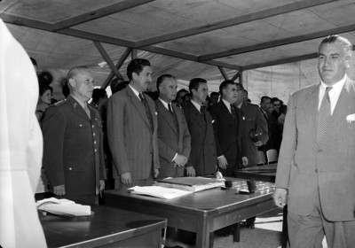Inauguración de la imprenta de timbres fiscales