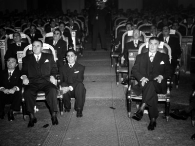 Agustín García López, funcioanrios y políticos en la Cámara de Diputados durante el cuarto informe de Miguel Alemán