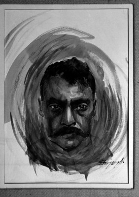 "El general Zapata y sus fuerzas"