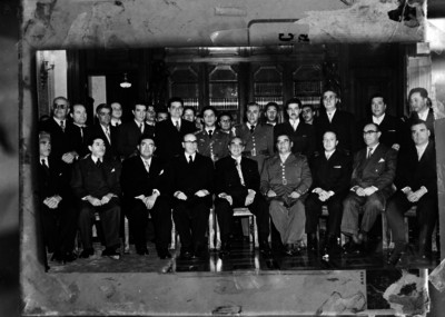 Adolfo Ruiz Cortines y miembros de su gabinete, retrato de grupo