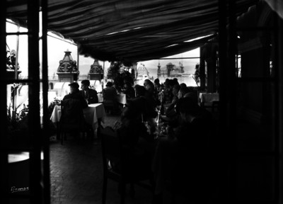 Comensales en el restaurante del Gran Hotel